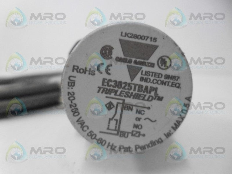 CARLO GAVAZZI EC3025TBAPL CAPACITIVE SWITCH UNMP