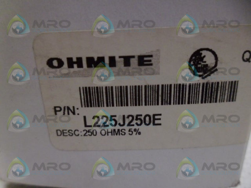 OHMITE L225J250E RESISTOR NSMP