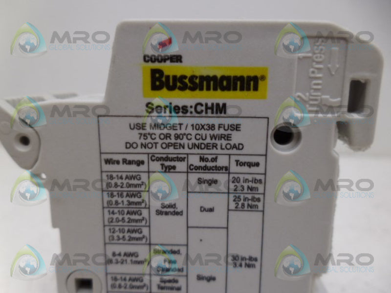 BUSSMAN CHM 10X38 FUSE HOLDER NSNP
