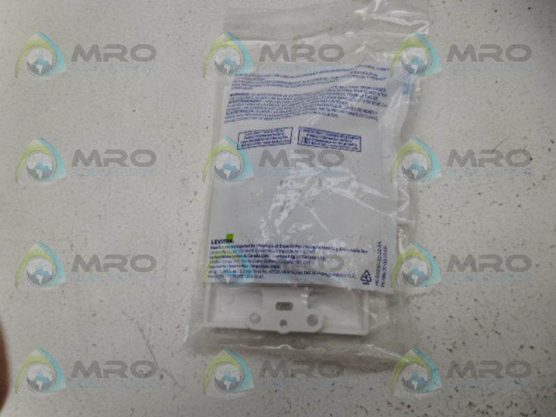 LEVITON 40144-W TELEPHONE WALL JACK COVER NSMP