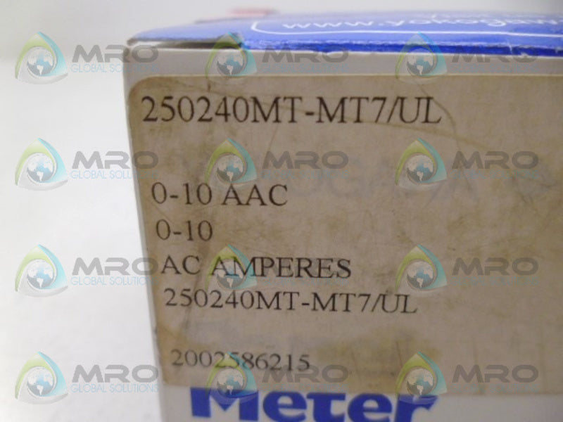 YOKOGAWA 250240MT-MT7/UL PANEL METER 10A *NEW IN BOX*