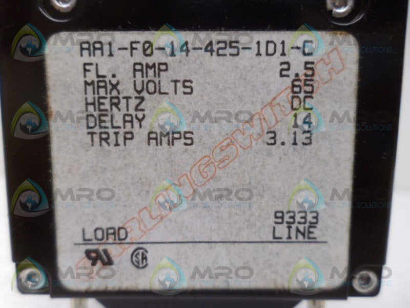 CARLING AA1-F0-14-425-1D1-C CIRCUIT BREAKER UNMP