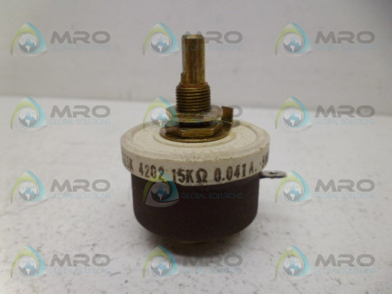 OHMITE 4202 RHEOSTAT 25W 15KOHMS NSMP