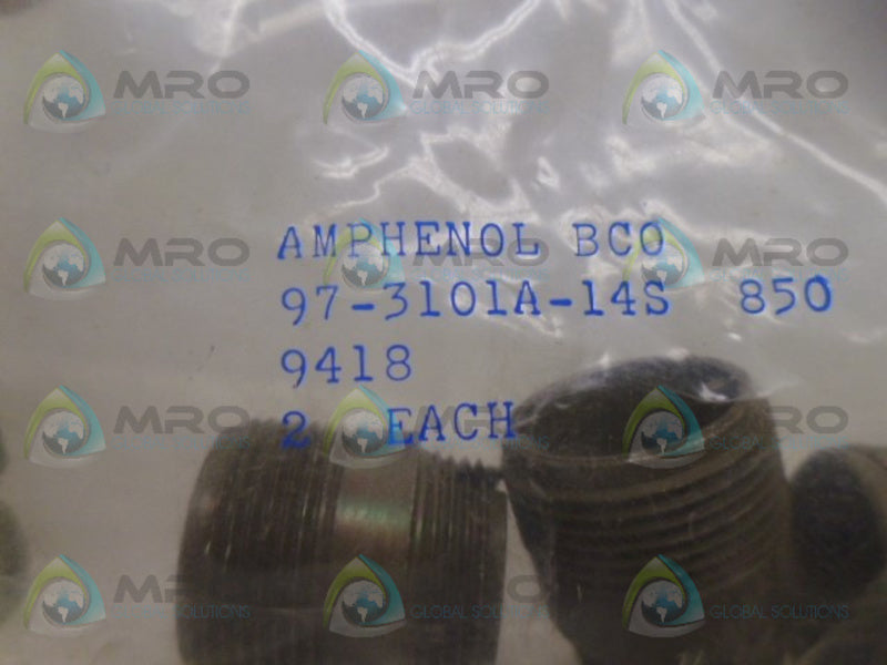 AMPHENOL 97-3101A-14S CONNECTOR (PKG OF 2) NSMP