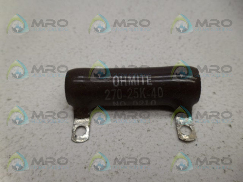 OHMITE 0210 RESISTOR 25W 3500OHMS NSMP