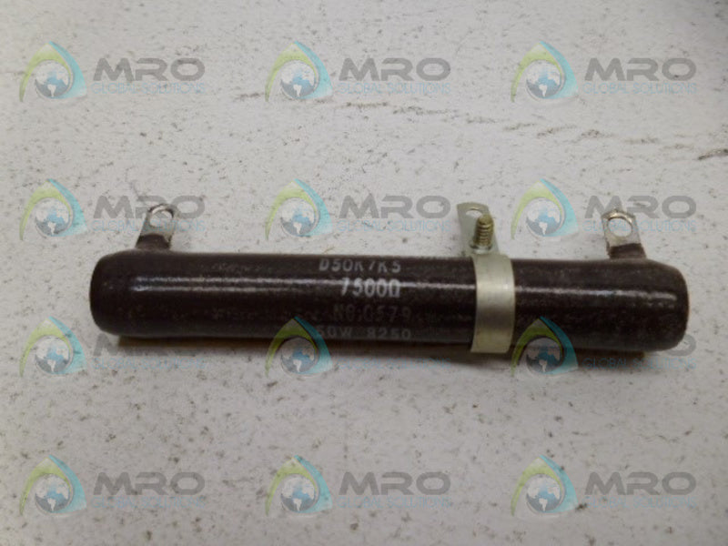 OHMITE 0579 RESISTOR 50W 7500OHMS NSMP