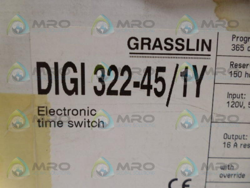 GRASSLIN DIGI322-45/1Y TIME SWITCH NSMP
