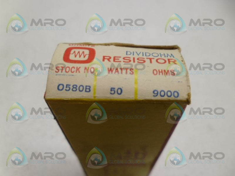 OHMITE 0580B RESISTOR 50W 9KOHMS NSMP