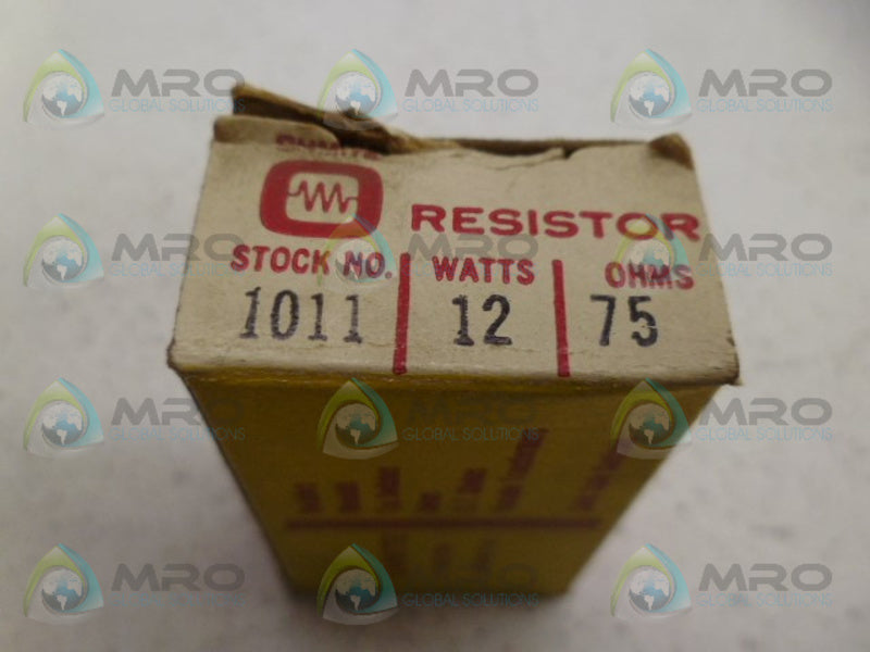 OHMITE 1011 RESISTOR 12W 75OHMS NSMP