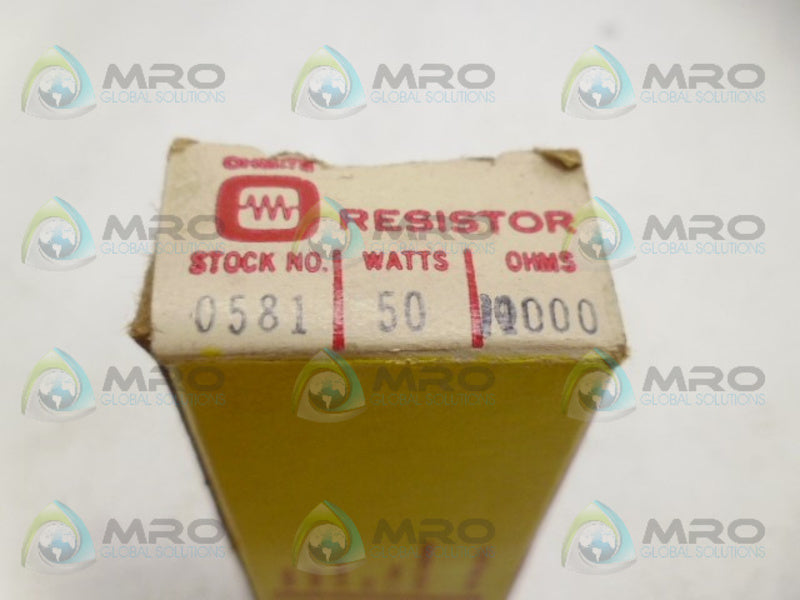 OHMITE 0581 RESISTOR 50W 10KOHMS NSMP