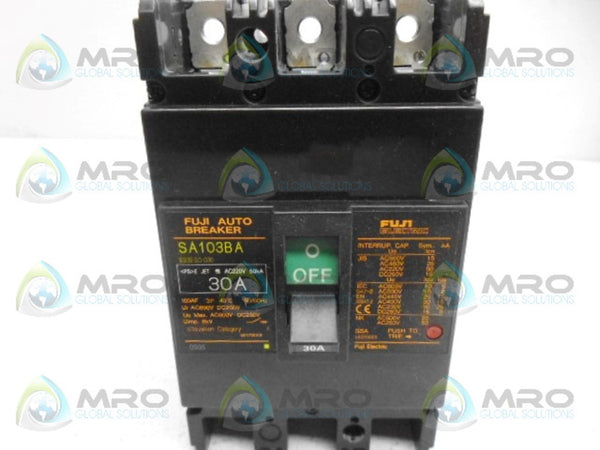 FUJI ELECTRIC SA103BA CIRCUIT BREAKER NSMP