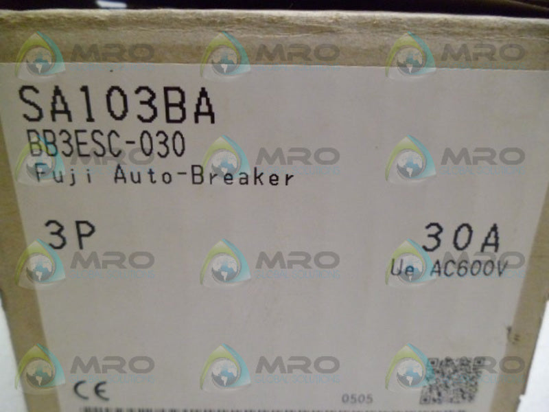 FUJI ELECTRIC SA103BA CIRCUIT BREAKER NSMP