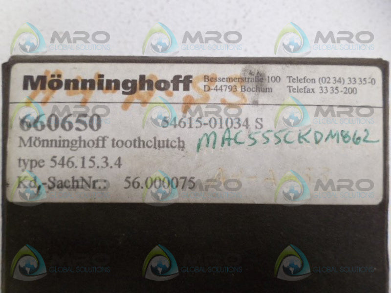 MONNINGHOFF 660650 BEARING NSMP