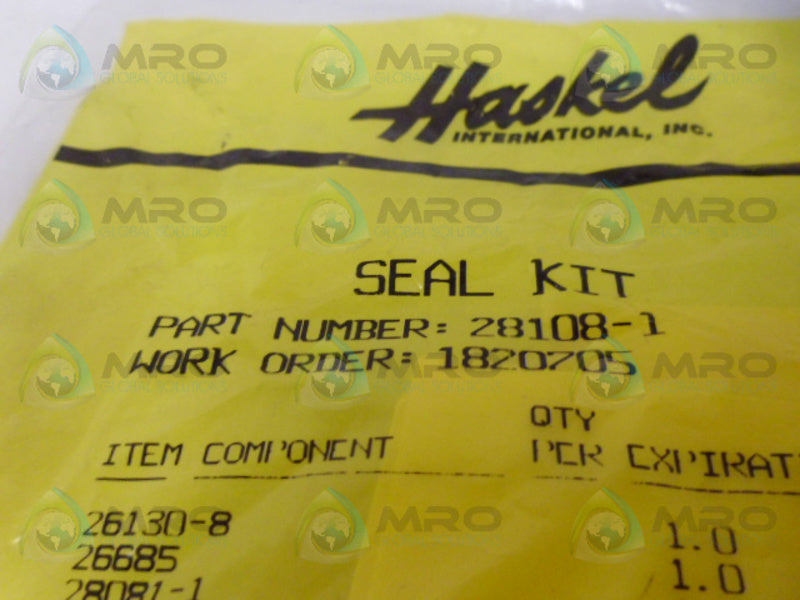 HASKEL 28108-1 SEAL KIT NSMP