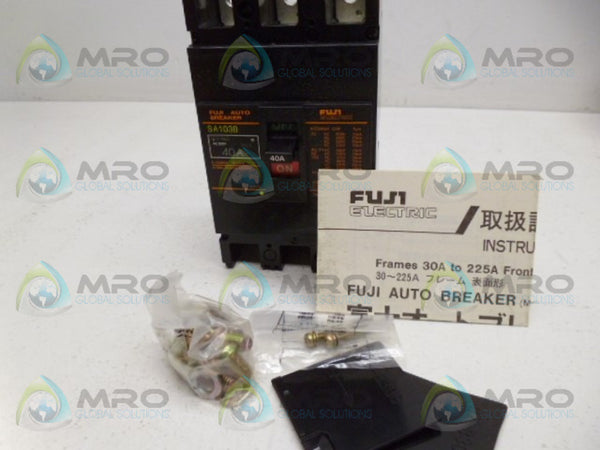 FUJI ELECTRIC SA103B CIRCUIT BREAKER 3P AC600V NSMP