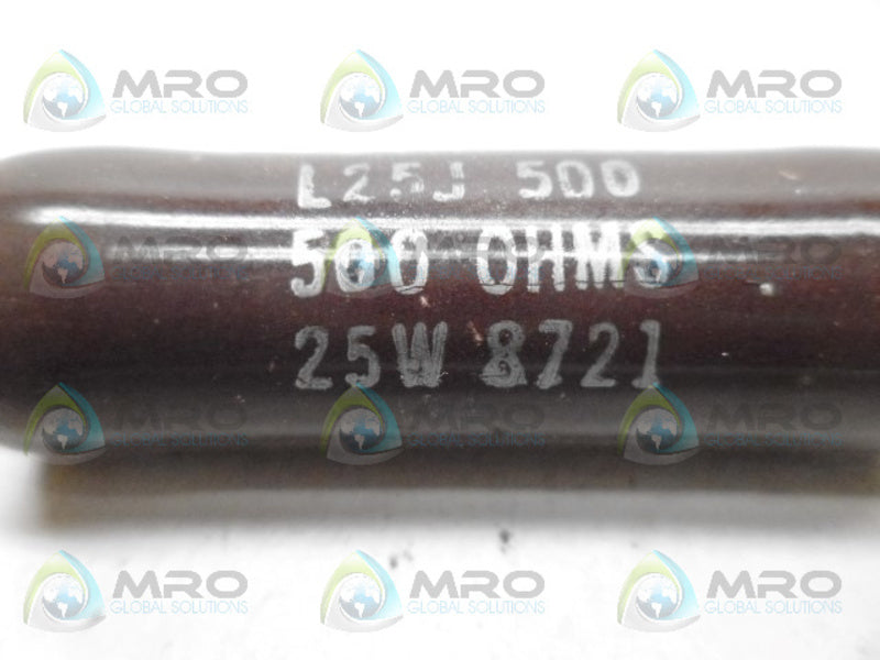 OHMITE L25J500 RESISTOR 25W 500OHMS NSNP