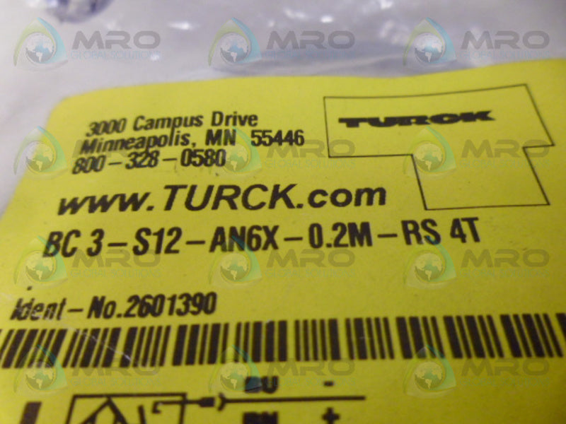 TURCK BC3-S12-AN6X-0.2M-RS-4T PROXIMITY SENSOR NSMP