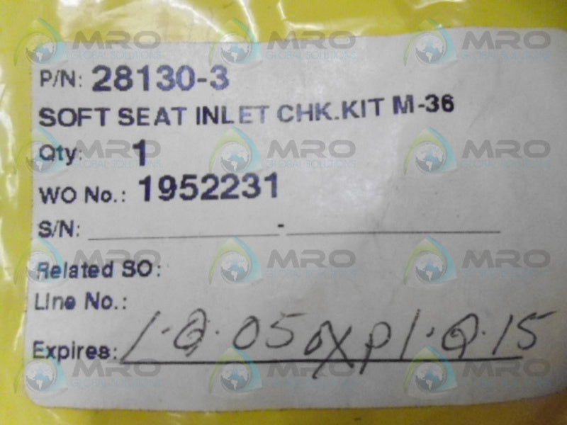 HASKEL 28130-3 SOFT SEAT INLET CHECK KIT NSMP