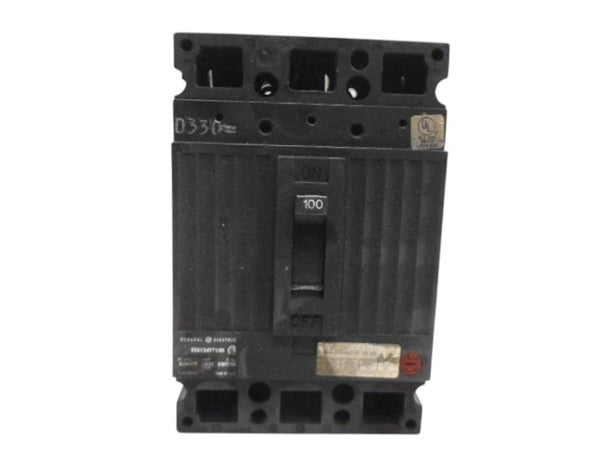 GENERAL ELECTRIC TED134YT100 CIRCUIT BREAKER 3P 100A UNMP