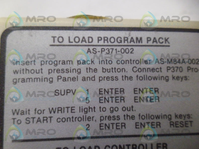 GOULD AS-P371-002 PROGRAM PACK NSNP