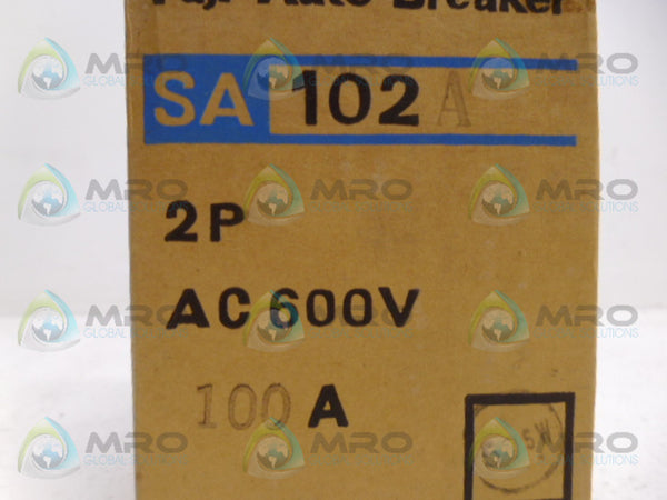 FUJI ELECTRIC SA102A CIRCUIT BREAKER 2P 100A NSMP