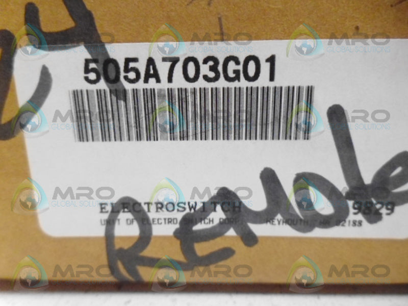 ELECTROSWITCH 505A703G01 SELECTOR SWITCH NSMP