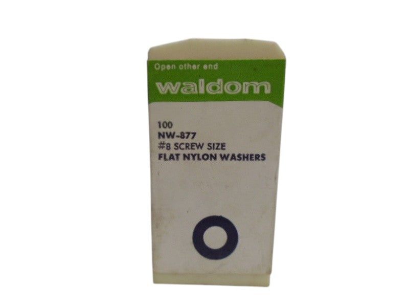 WALDOM NW-877 FLAT NYLON WASHERS (PKG OF 100) NSMP
