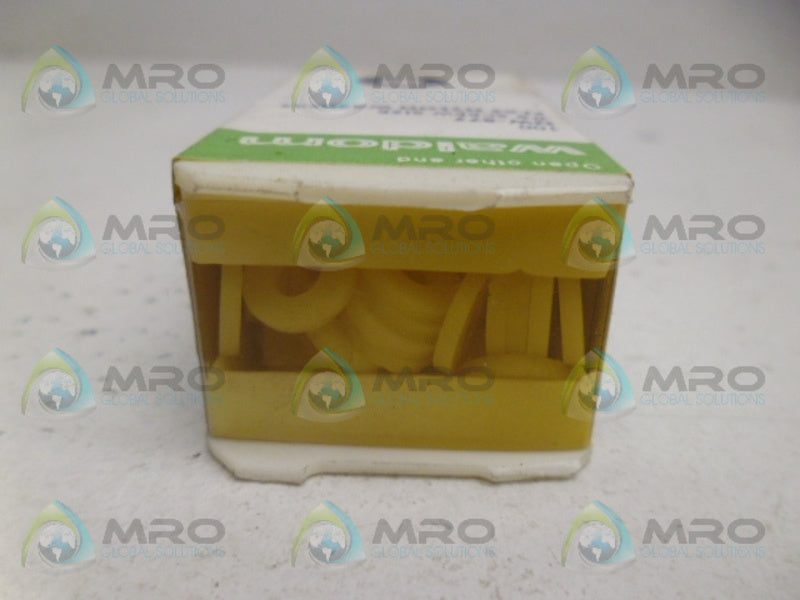 WALDOM NW-877 FLAT NYLON WASHERS (PKG OF 100) NSMP