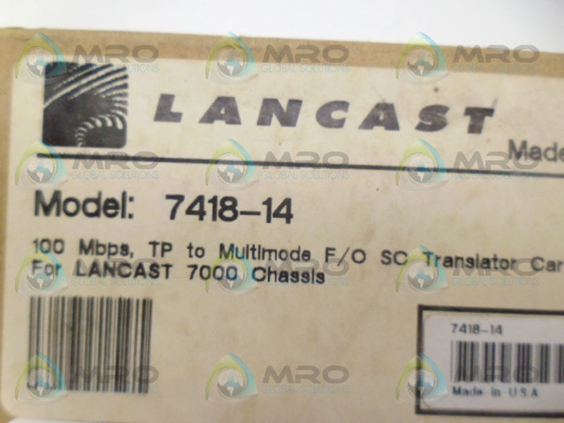LANCAST 7418-14 PLC MODULE CARD NSMP