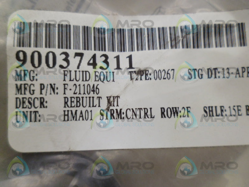 INGERSOLL RAND F-211046 REBUILD KIT NSMP