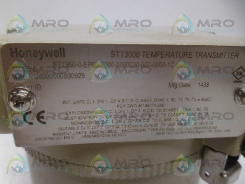 HONEYWELL STT350-0-EP00-0000-0000000-000-0000-1C TRANSMITTER NSNP