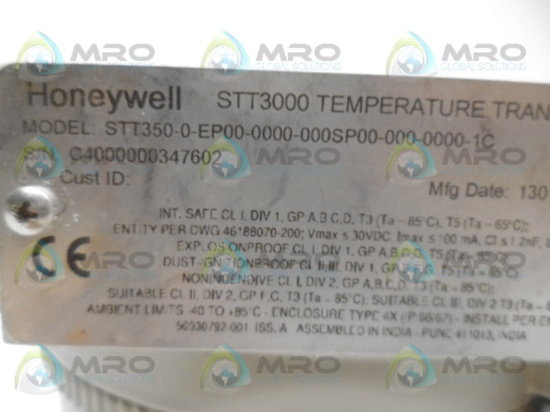 HONEYWELL STT350-0-EP00-0000-000SP00-000-0000-1C TRANSMITTER NSNP