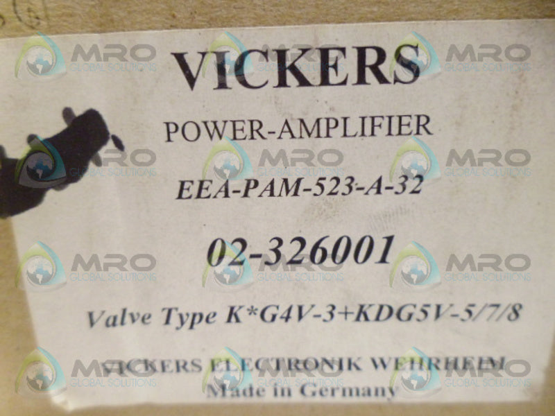 VICKERS EEA-PAM-523-A-32 POWER SMPLIFIER *NEW IN BOX*