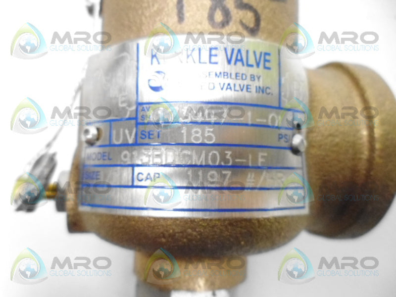 KUNKLE 913BDCM03-1F VALVE NSNP
