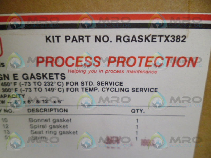 FISHER RGASKETX382 GASKET KIT NSMP