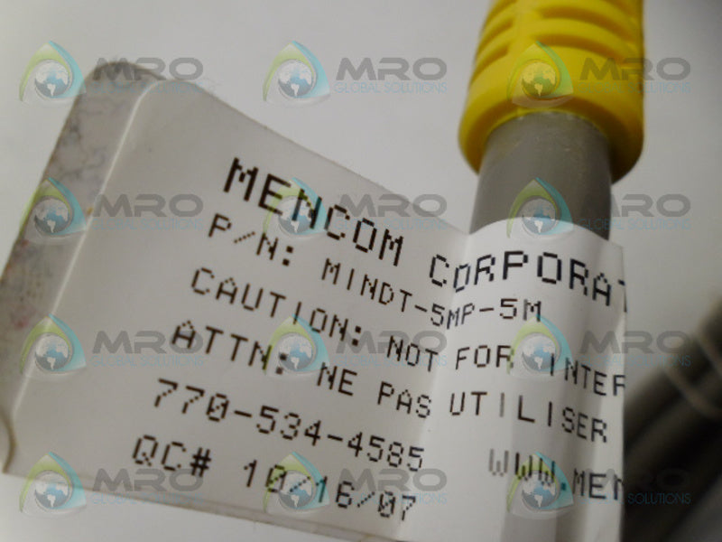 MENCOM MINDT-5MP-5M DEVICENET CABLE NSNP