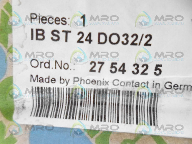 PHOENIX CONTACT IBST24DO32/2 INTERBUS OUTPUT MODULE NSMP