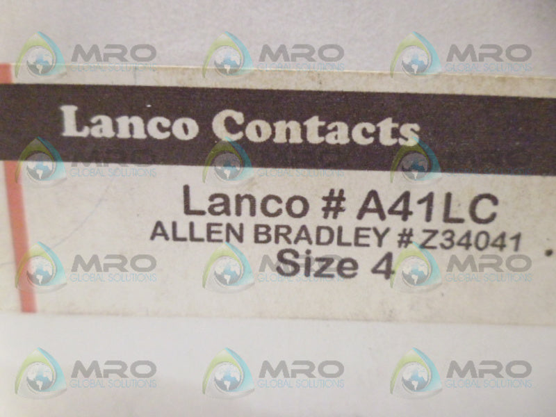 LANCO A41LC CONTACT KIT NSMP