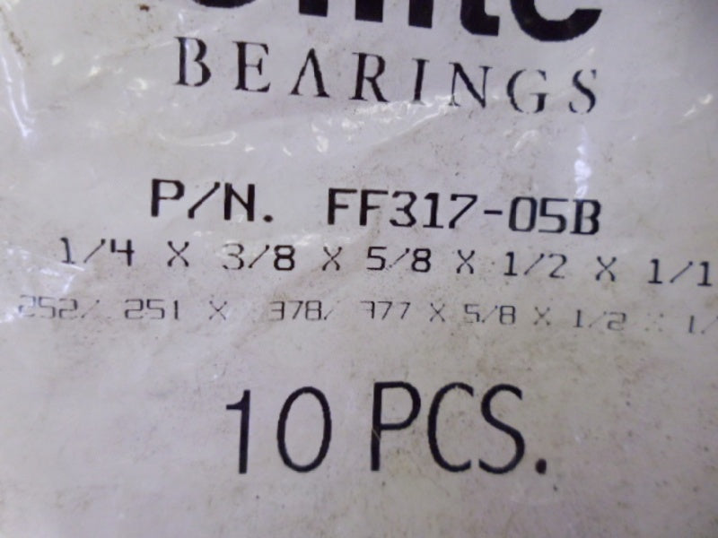 OILITE FF317-05B FLANGED BEARING SLEEVE (PACKAGE OF 10)  NSMP