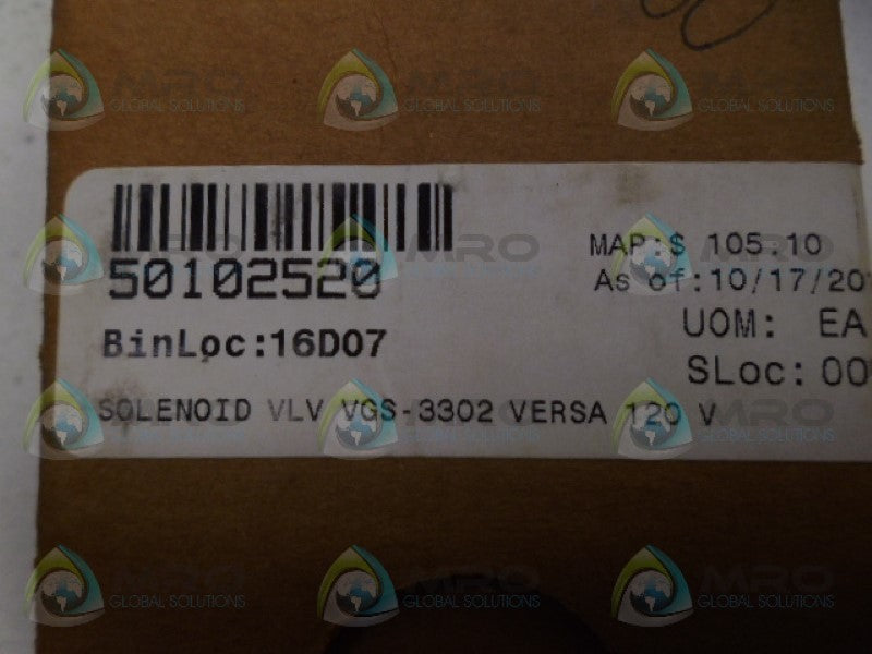 VERSA VGS-3302 SOLENOID VALVE NSMP