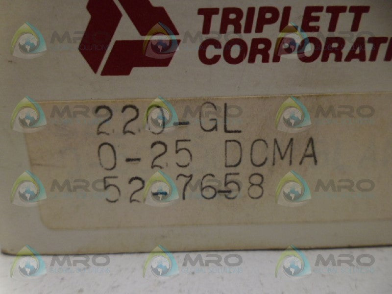TRIPLETT 220-GL METER 25DCMA NSMP