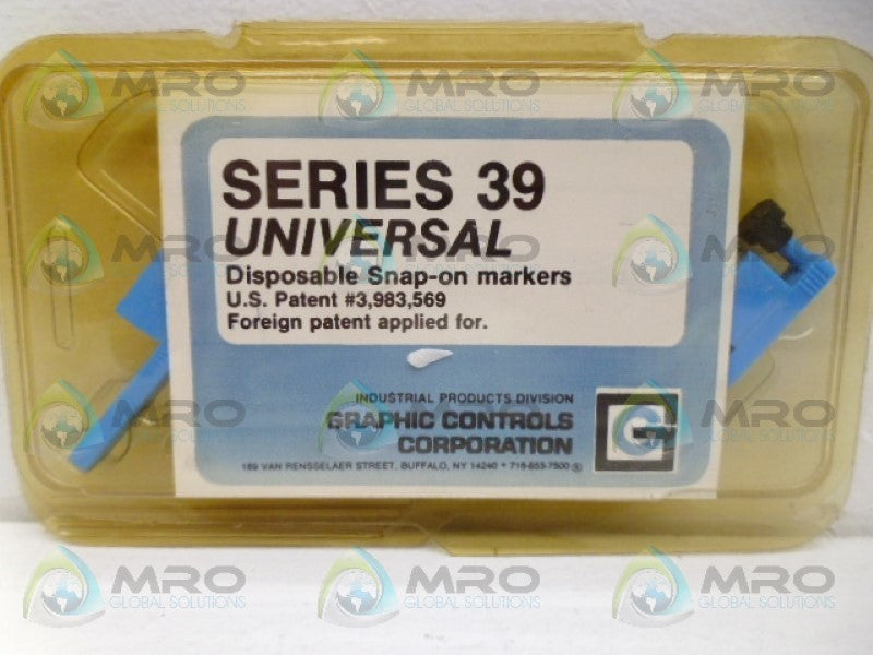 GRAPHIC CONTROL SERIES 39 SNAP-ON MARKERS BLUE NSMP