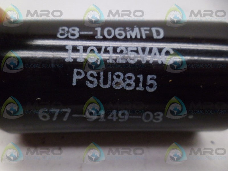 MALLORY PSU8815 88-106MFD 677-9149-03 CAPACITOR UNMP