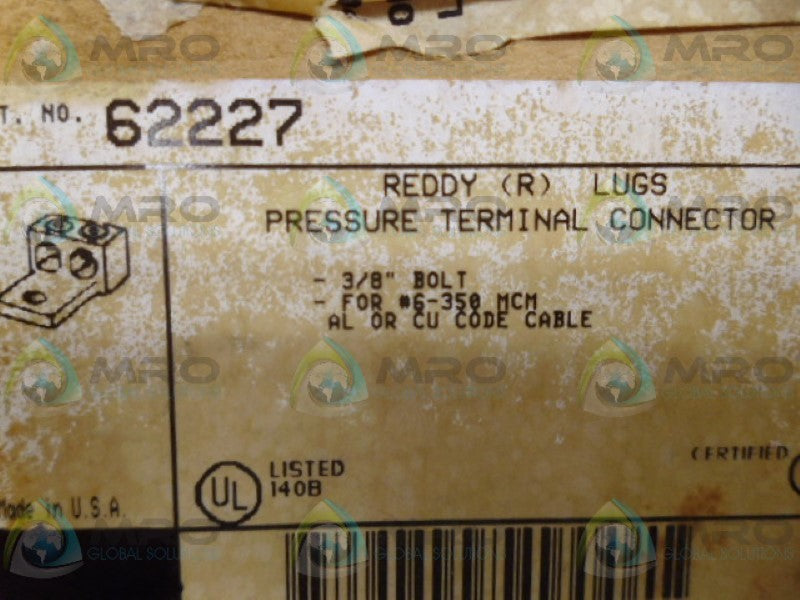 THOMAS & BETTS 62227 TERMINAL LUG NSMP