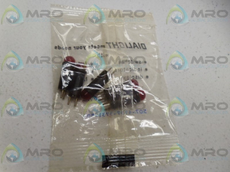 DIALIGHT 507-4757-3731-500 INDICATOR RED (PKG OF 5) NSMP