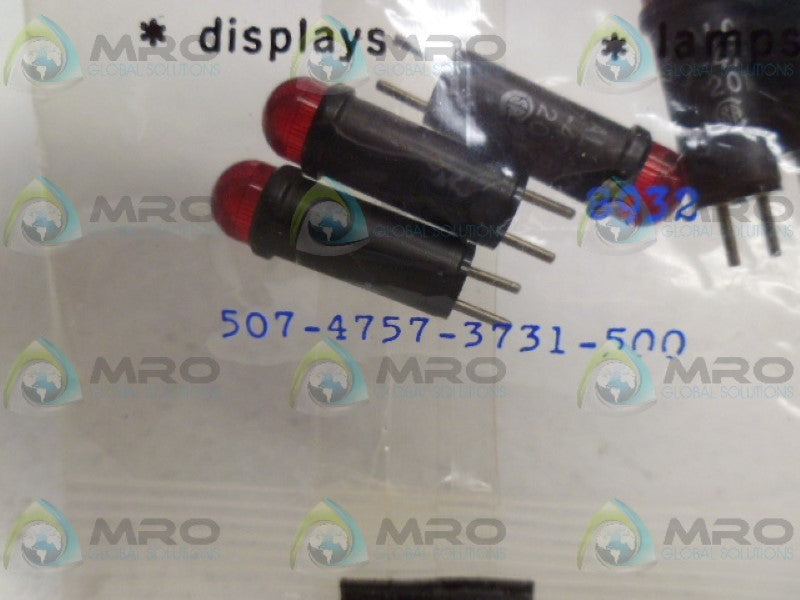 DIALIGHT 507-4757-3731-500 INDICATOR RED (PKG OF 5) NSMP