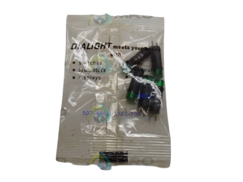 DIALIGHT 507-4861-3332-500 INDICATOR GREEN (PKG OF 5) NSMP