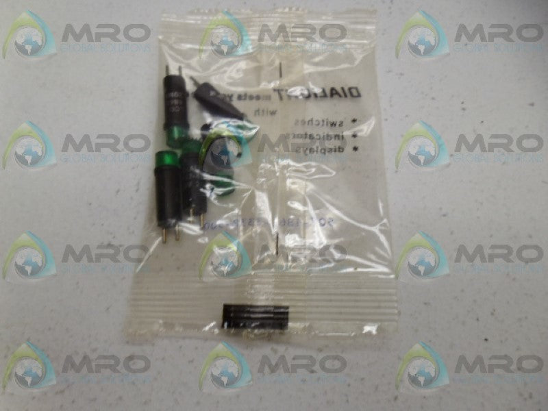 DIALIGHT 507-4861-3332-500 INDICATOR GREEN (PKG OF 5) NSMP