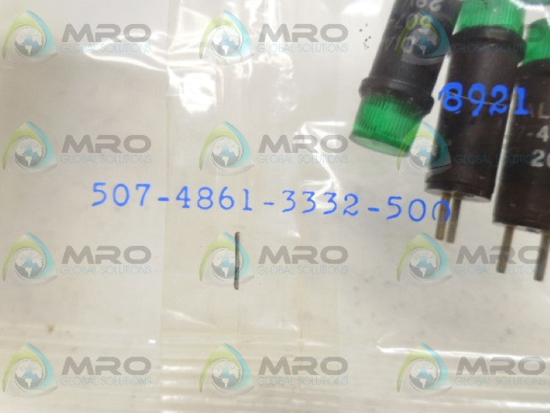 DIALIGHT 507-4861-3332-500 INDICATOR GREEN (PKG OF 5) NSMP
