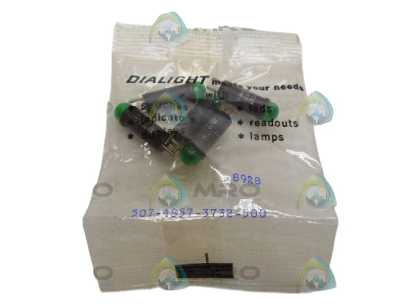 DIALIGHT 507-4857-3732-500 INDICATOR GREEN (PKG OF 5) NSMP